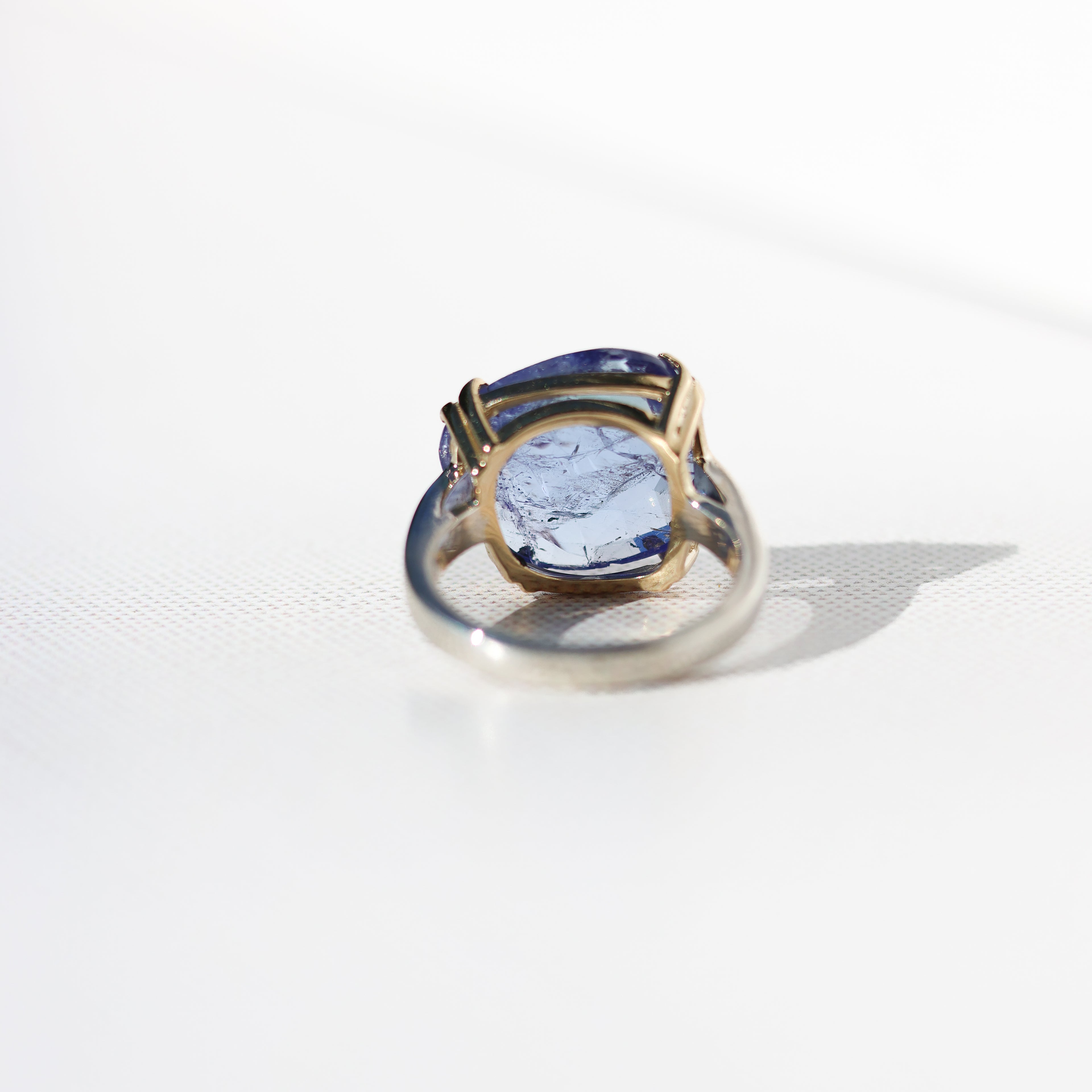 Tanzanite Rose Cut Ring