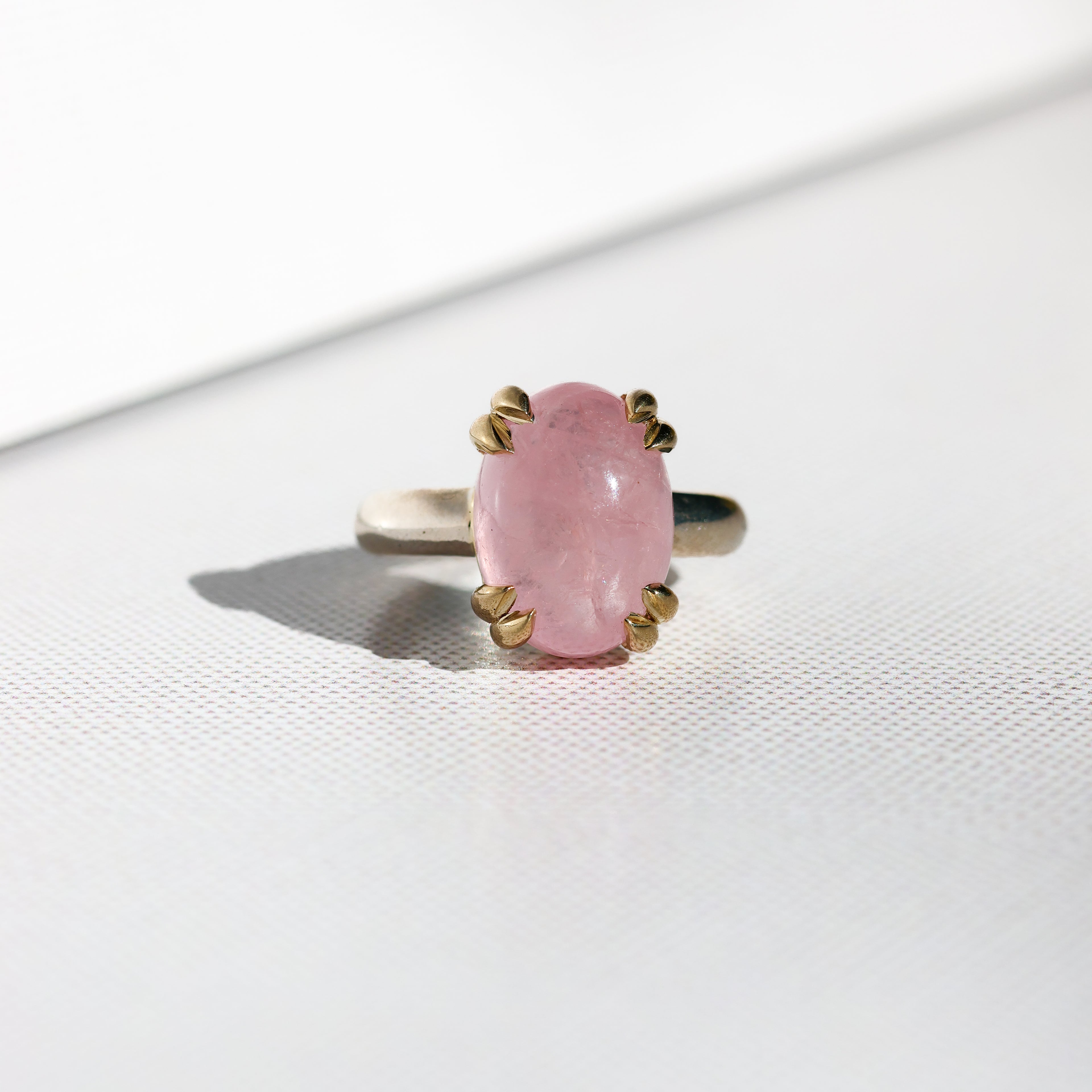 Morganite Cabochon Ring
