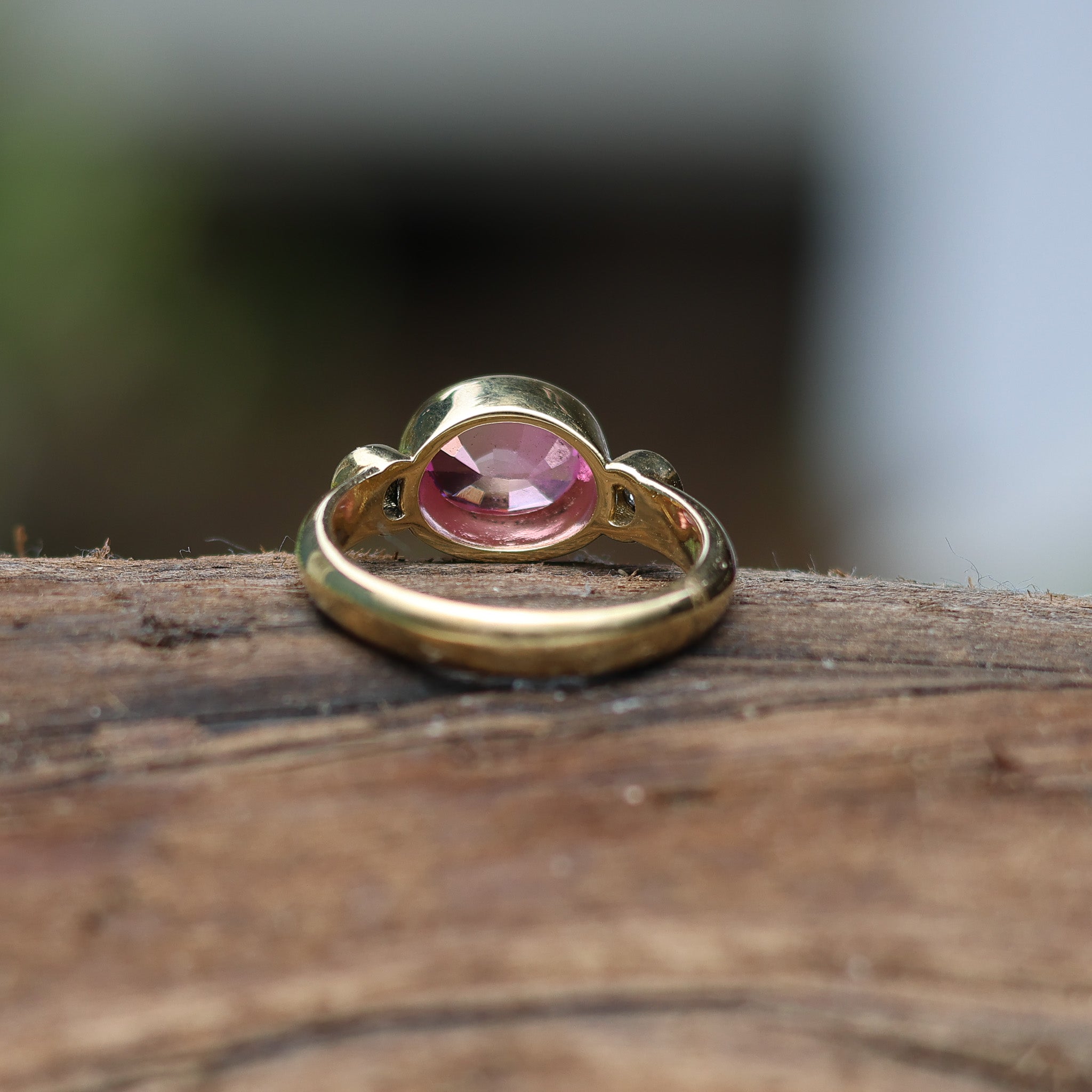 Cotton Candy Pink Tourmaline Ring