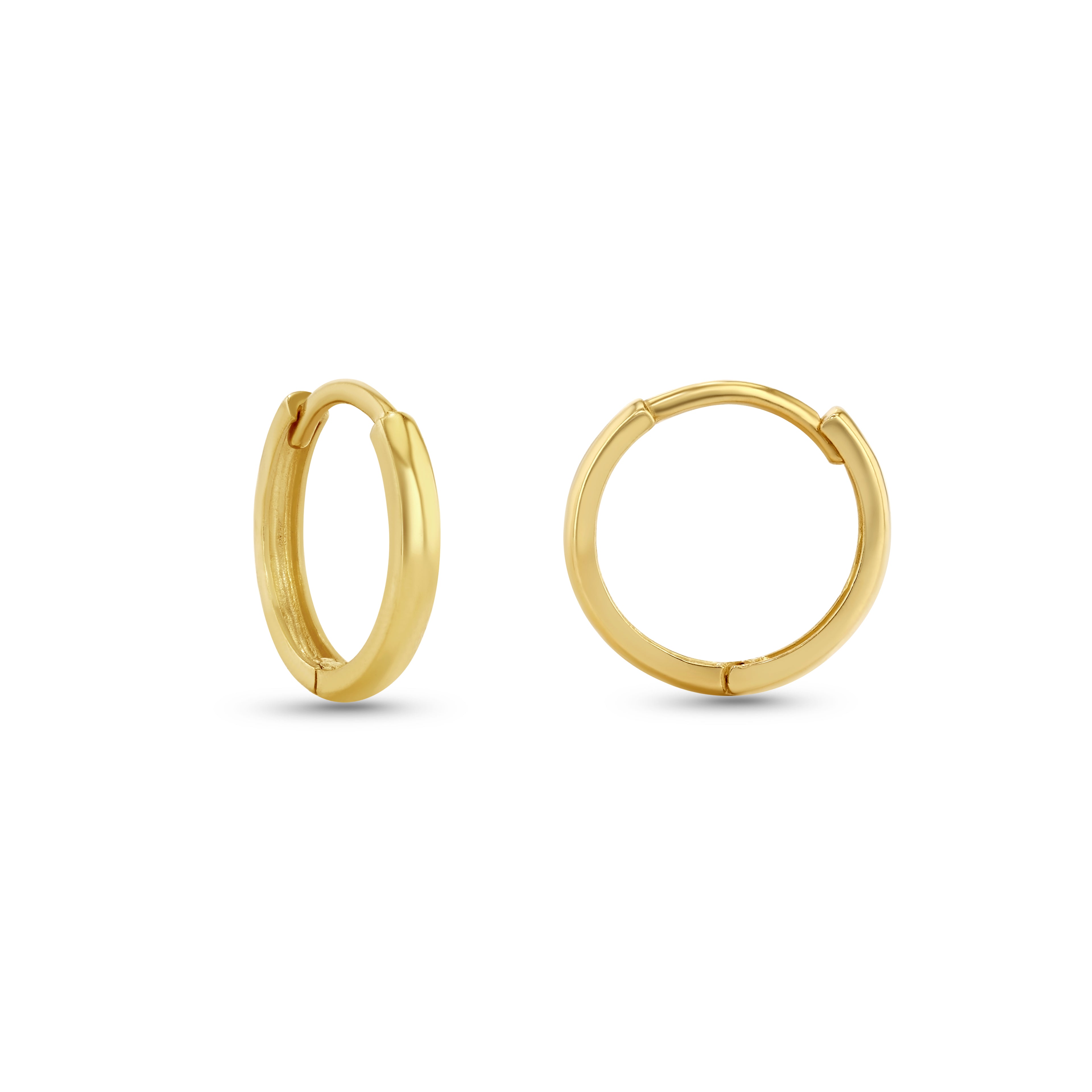 14K YELLOW GOLD HOOPS