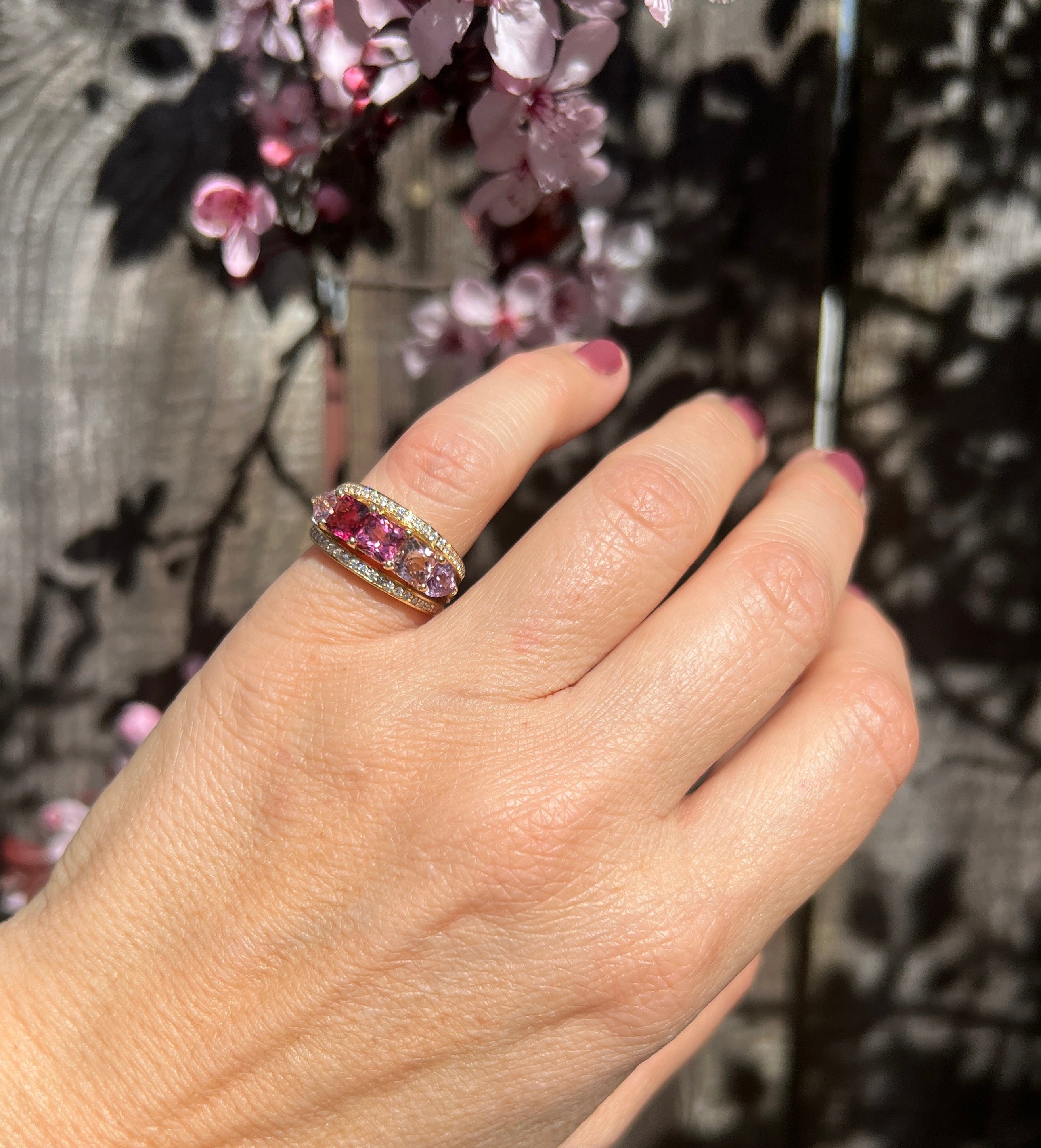 SPINEL SQUARES RING sonomajewel