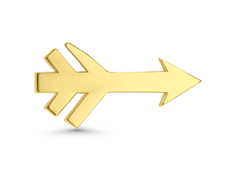 GOLDEN INTENTION ARROW STUD