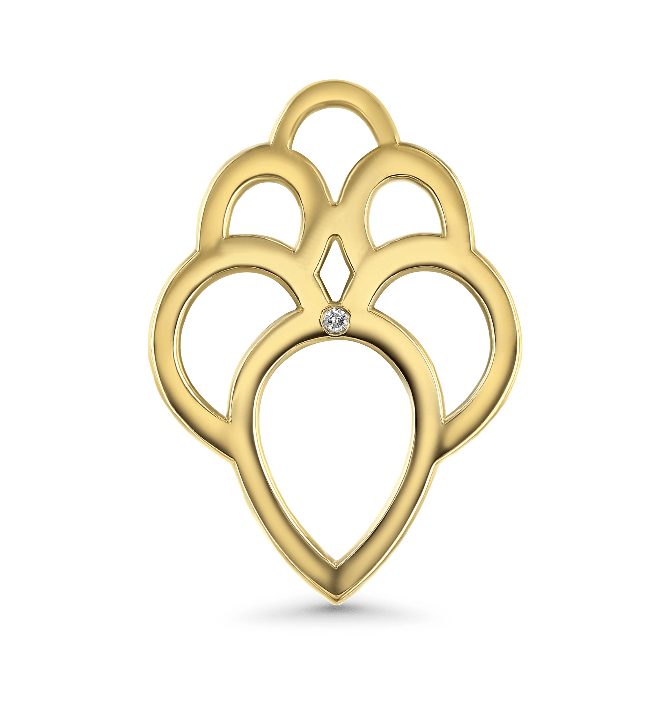 LOTUS LIGHT DIAMOND CHARM