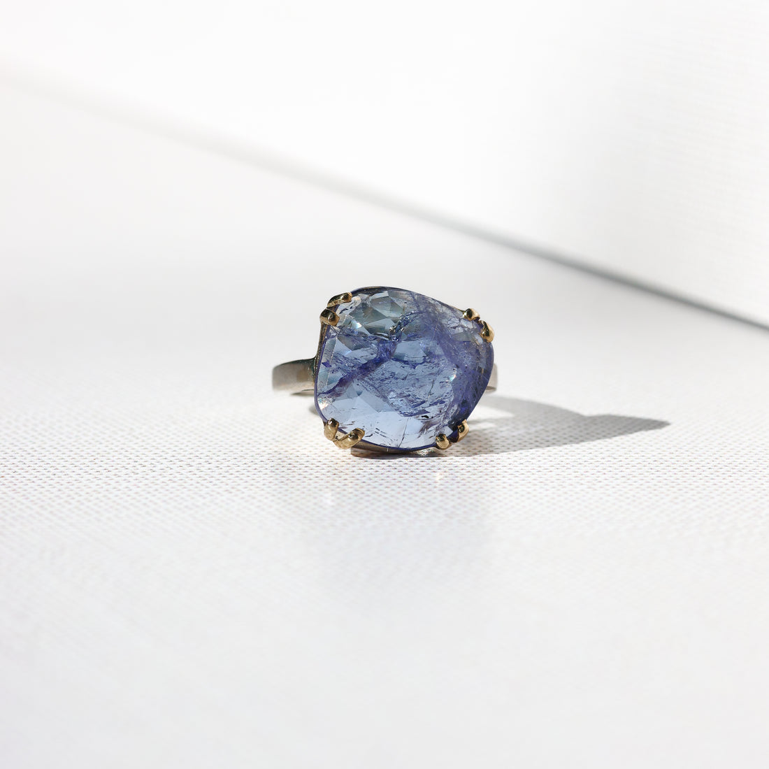 Indigo Child Tanzanite Rose Cut Ring