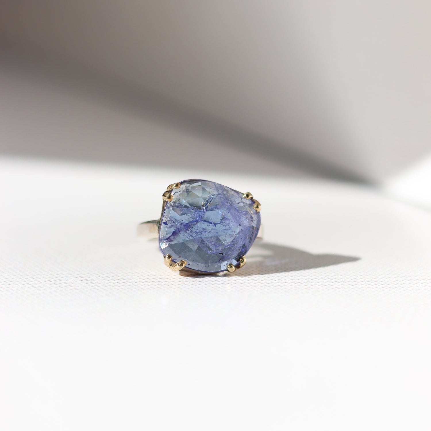 Tanzanite Rose Cut Ring