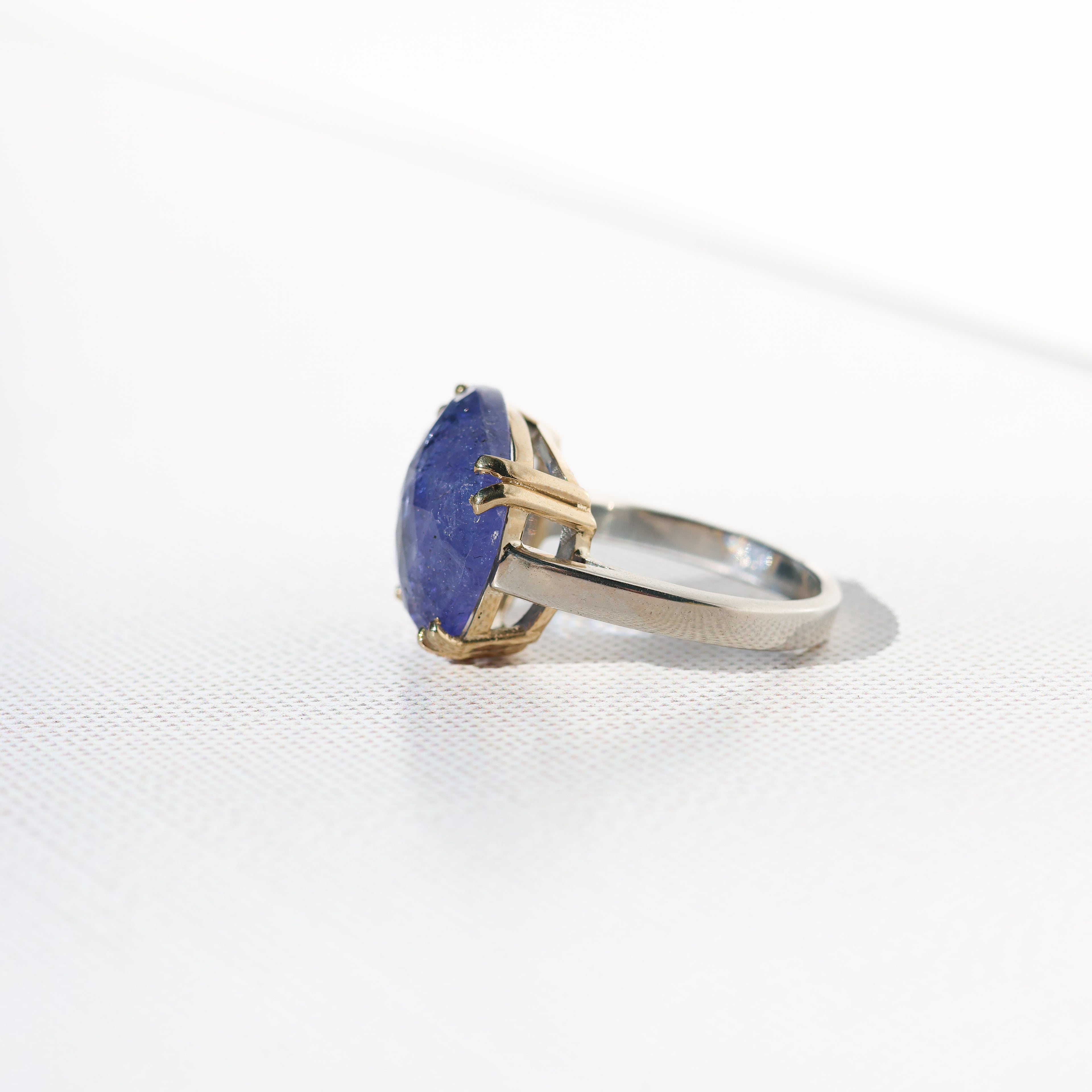 Tanzanite Rose Cut Ring