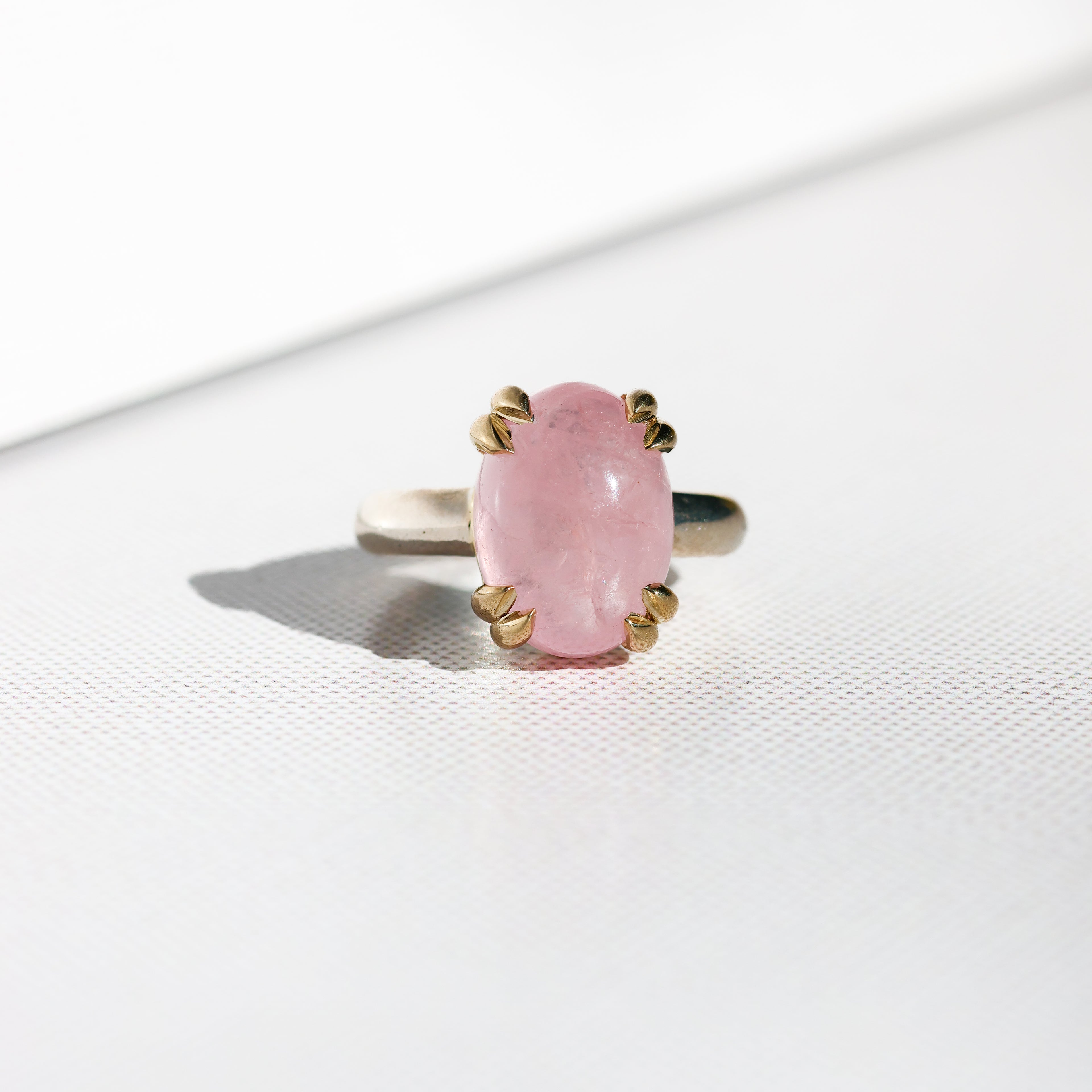 Morganite Cabochon Ring