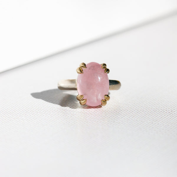 Morganite Cabochon Ring