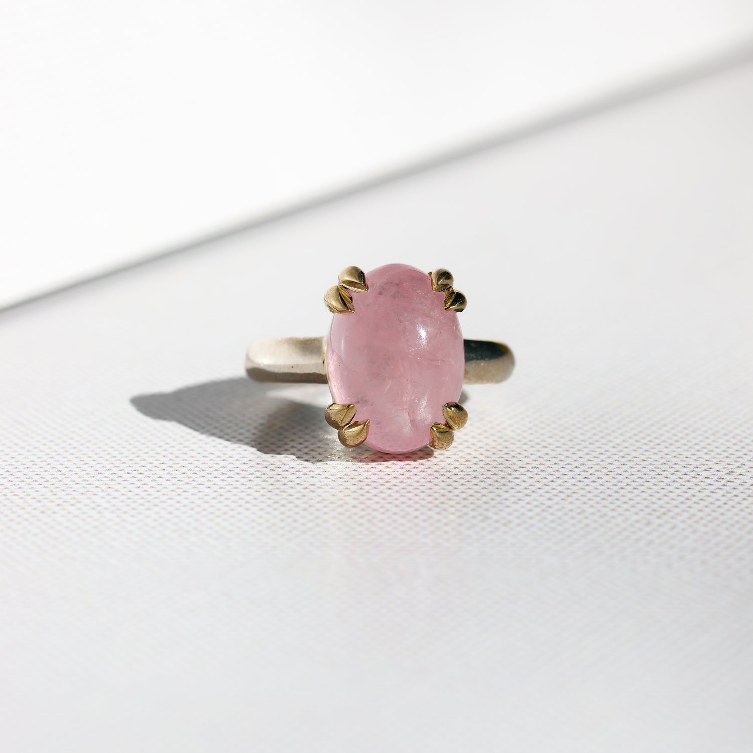 Morganite Cabochon Ring