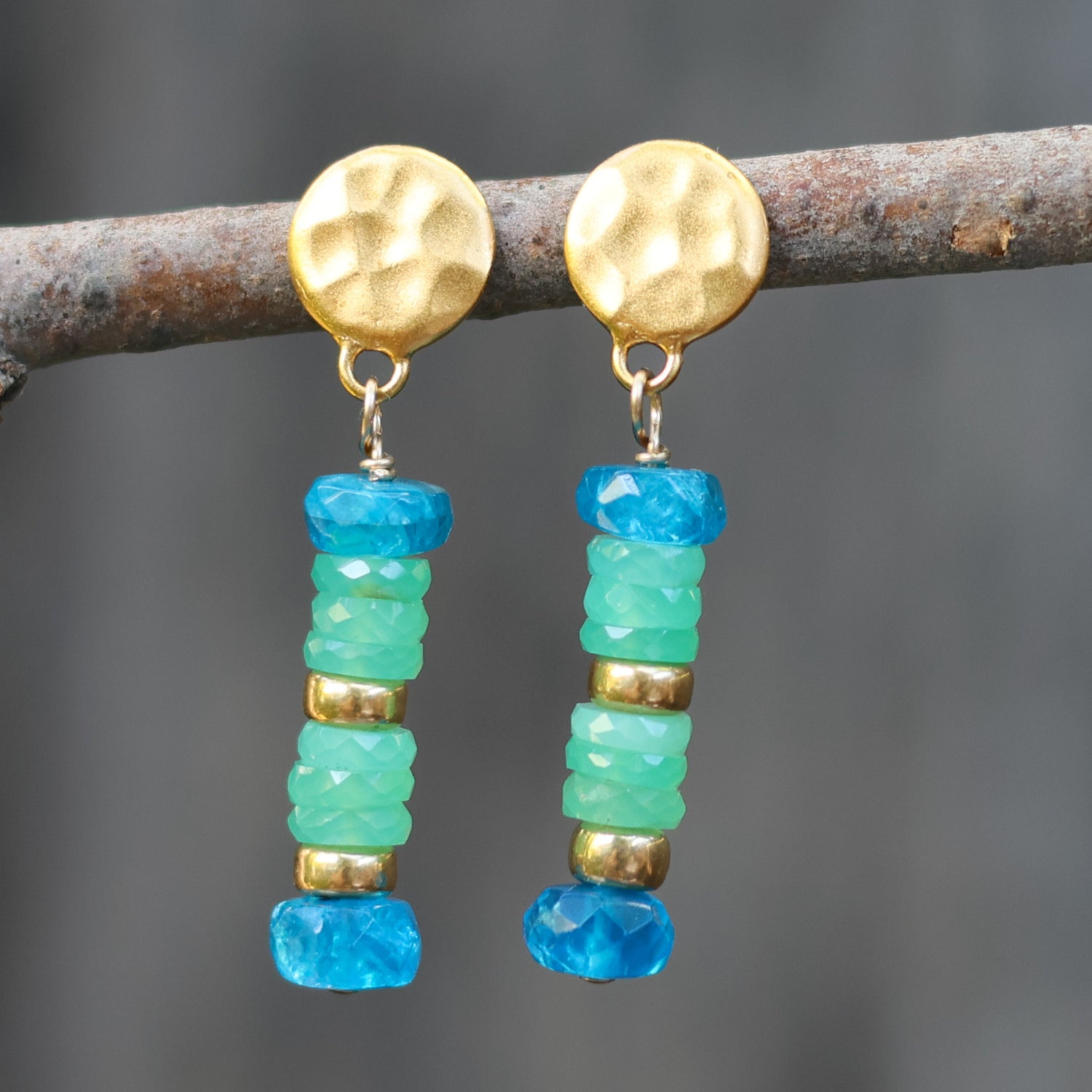 Blue Green Dream Earrings