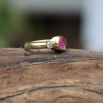 Cotton Candy Pink Tourmaline Ring