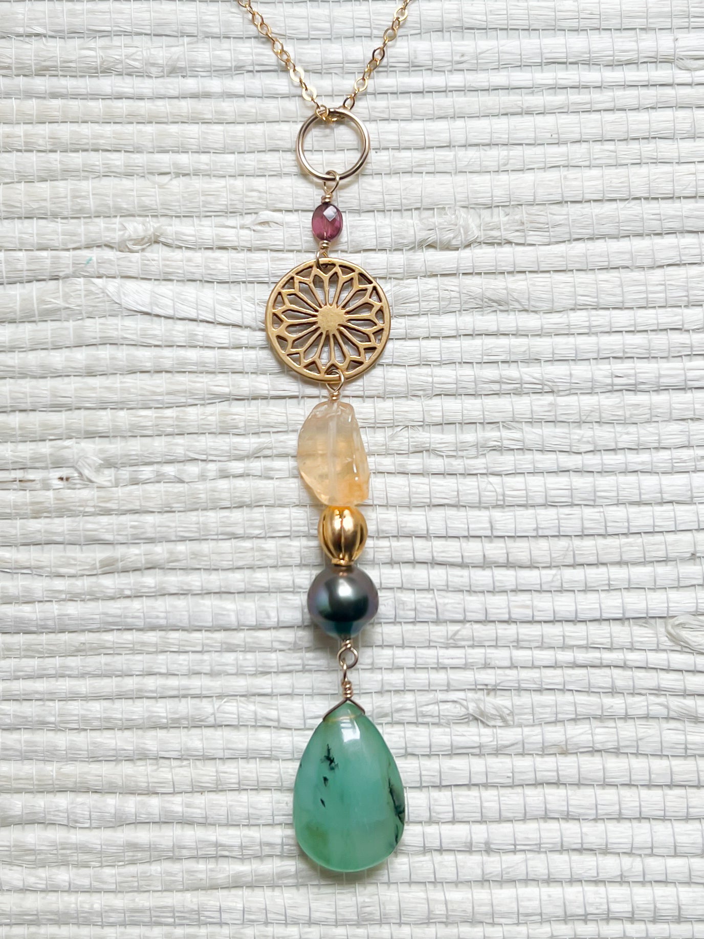 CHRYSOPRASE TALISMAN NECKLACE
