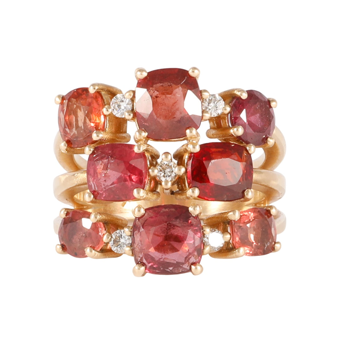 RED SPINEL SYMPHONY RING